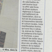 Nice-Matin, avril 2014