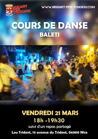 Vendredi 21 mars, 18h, Lou Trident, Cours de danses traditionnelles