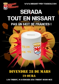 Vendredi 28 mars, 19h, Lou Trident  Serada Pas un mot de frances